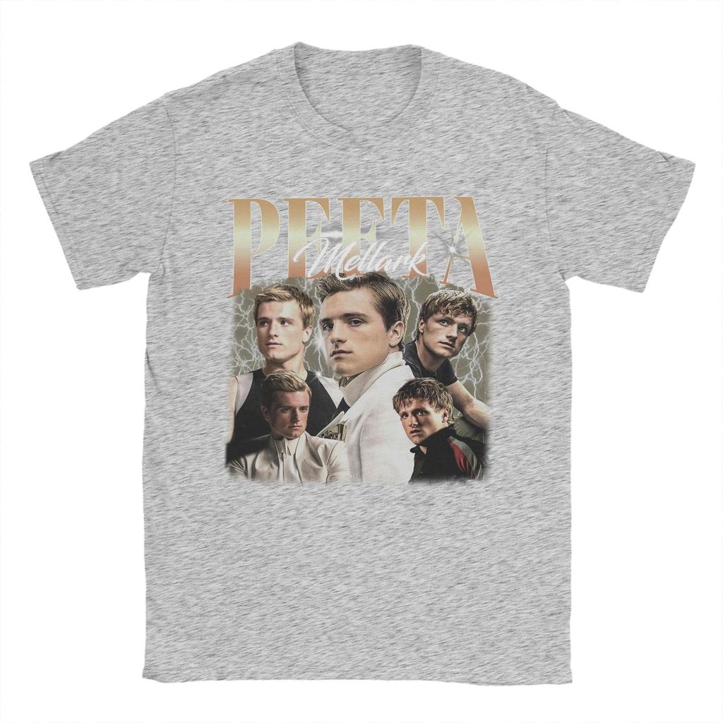 Peeta Mellark Limited Hunger Games TShirt for Men Fashion 100 Cotton Tees Round Neck Short Sleeve T Shirts Graphic Clothing