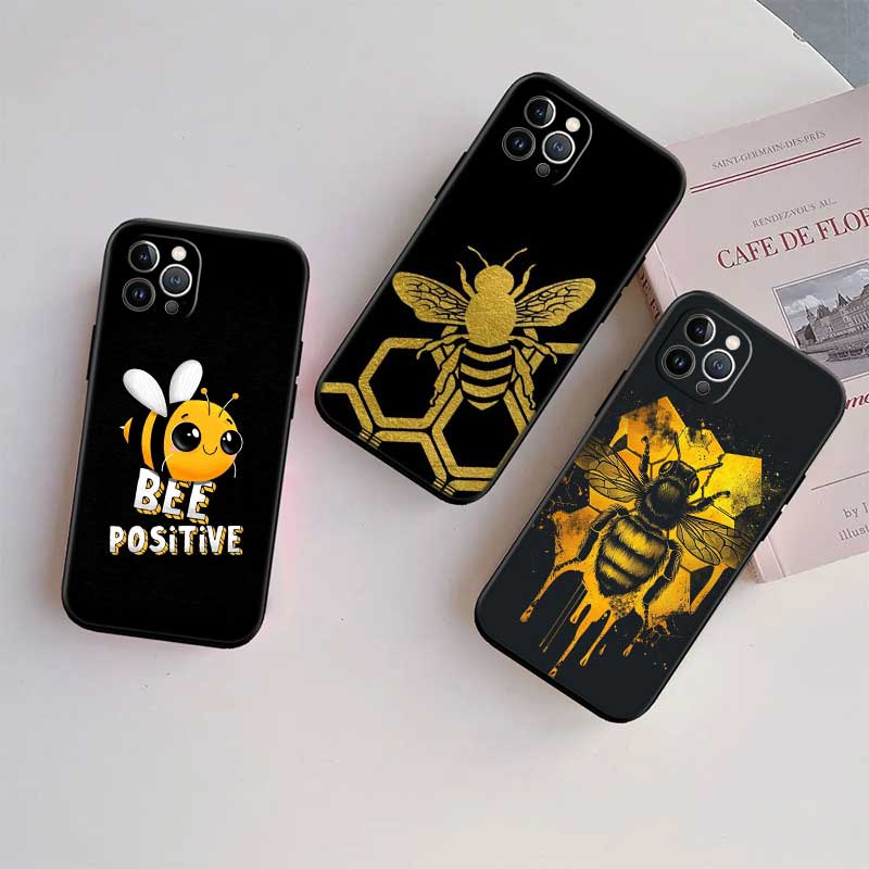UP7 Art Bees Cartoon New High-End Shell Phone Case for Redmi Note 10 11 12 Pro Max 10S 10C 10T 11A 11S 12S 12C