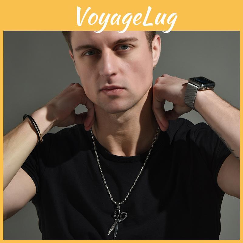 Retro nůžkový přívěsek na řetízku Pro muže a ženy Ve stylovém hip hopovém designu