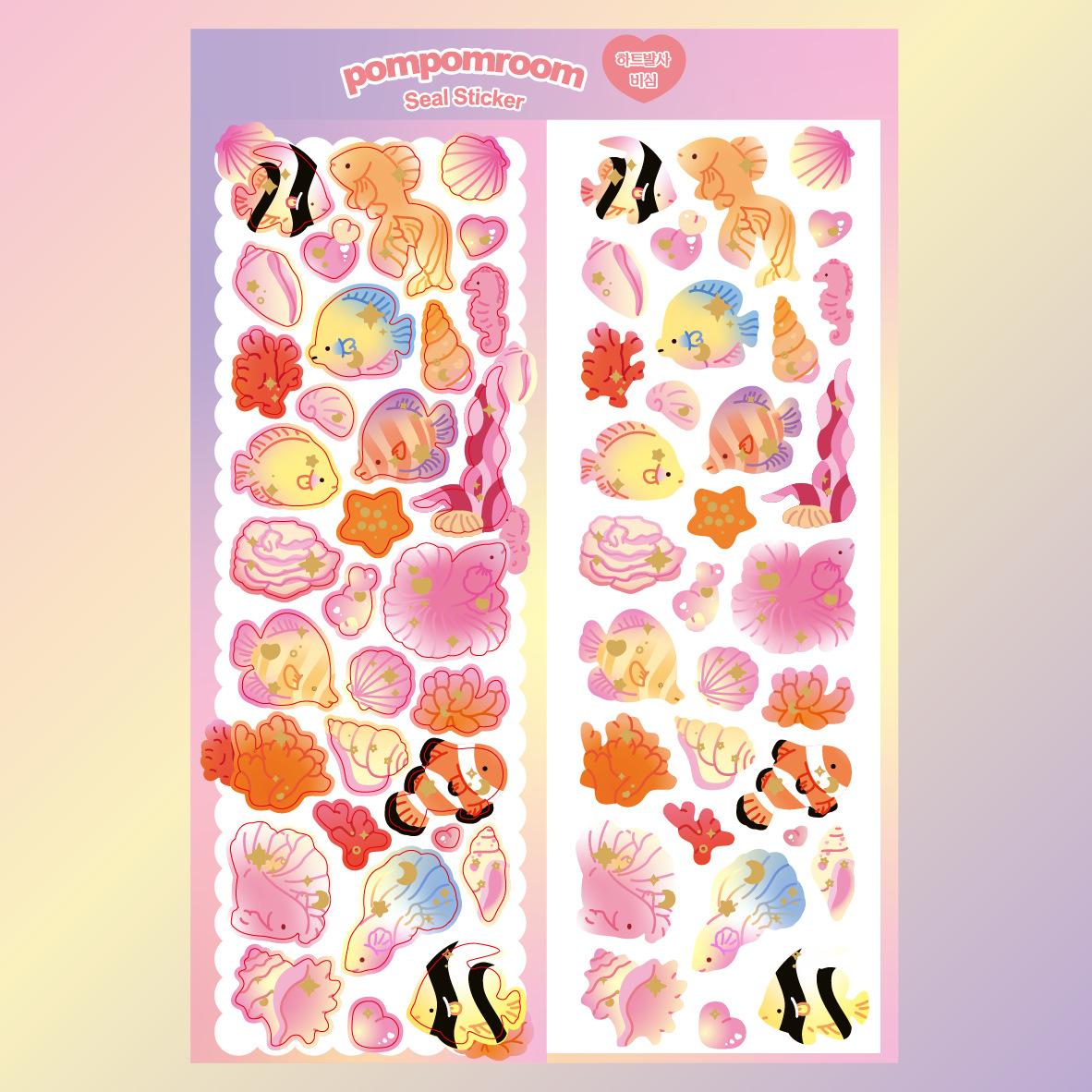 

Корейская популярная серебряная мультяшная наклейка Милая декоративная наклейка Gooka Diy Наклейка с изображением вишневой радуги