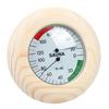 14.5 X3cm Round Digital Sauna Wood Thermometer Hygrometer for Sauna Room Hotel