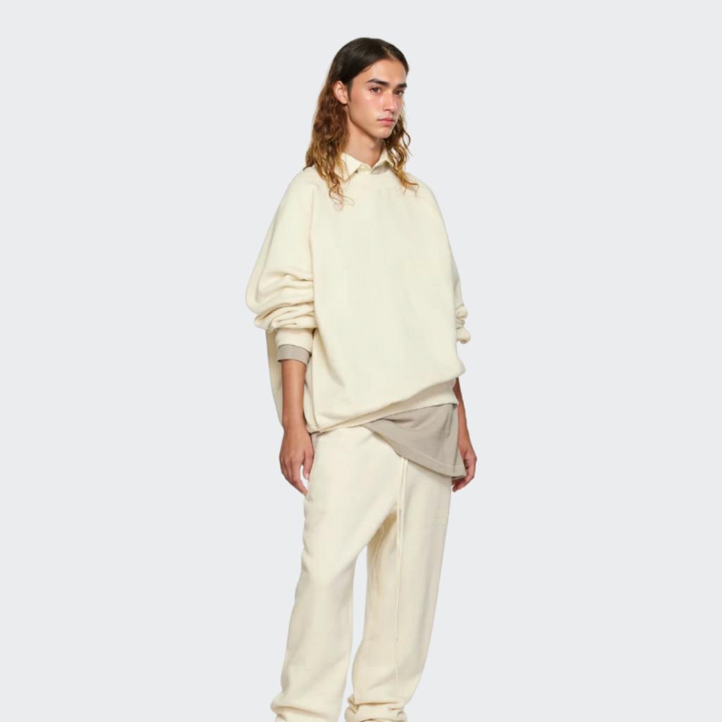Fear of God Essentials Fleece Sweatpants FW21 Innersect Exclusive Unisex Bottoms Greige 130BT212180F