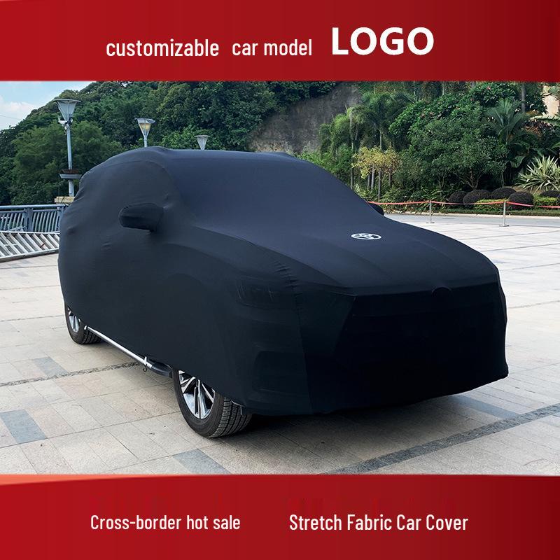 Velvet Tight-Fitting Car Cover for Unveiling, Advertising, and Dust Protection