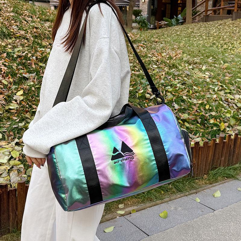 Stylish, Fresh and Simple, Go Out, Hand-held Travel Bag, Wet and Dry Separation Can Be Set, Tie Rod Belt Shoe Compartment, Fitness Bag