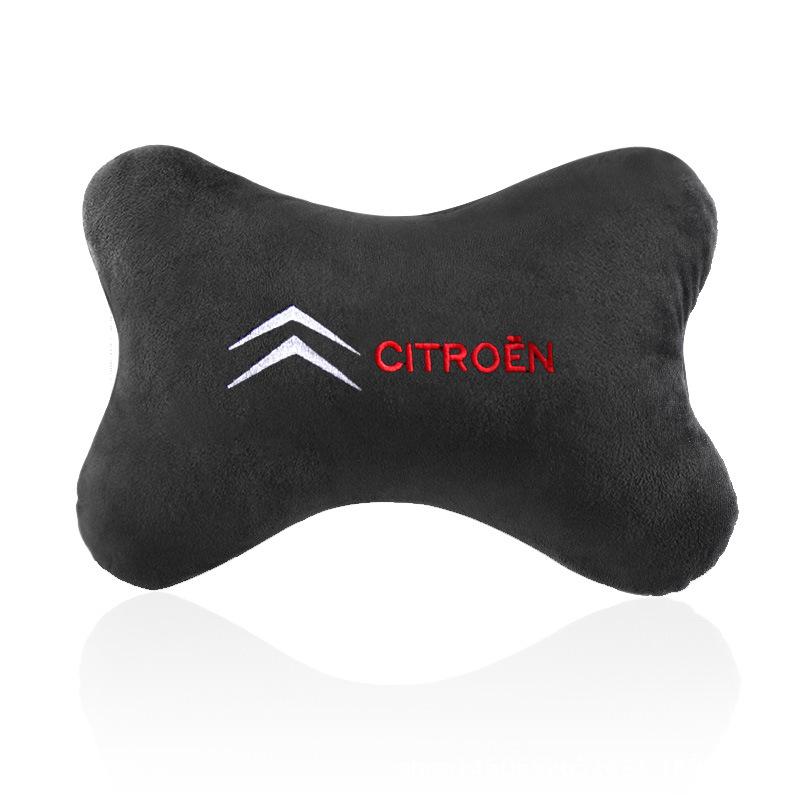 

New Suede/Leather Car Headrest Rest Cushion Neck Pillows for Citroen C1 C2 C3 C4 C5 C6 C8 C4L DS3 DS4 DS5 DS5LS DS6 Most Models