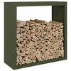 VidaXL Portant de bois de chauffage vert 100x40x100 cm acier, magasin de bûches, porte-bûches de cheminée, support de 850971