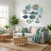 10Pcs Retro Wooden Decorations Rustic Fish Wall Decor Creative Fish Decorative Plate  Hawaiian