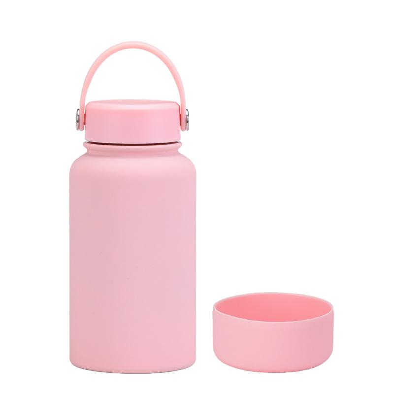 650Ml Stainless Steel Thermos Cup Non-Slip Outdoor Portable Water Cup Simple Wide Mouth Sports Kettle