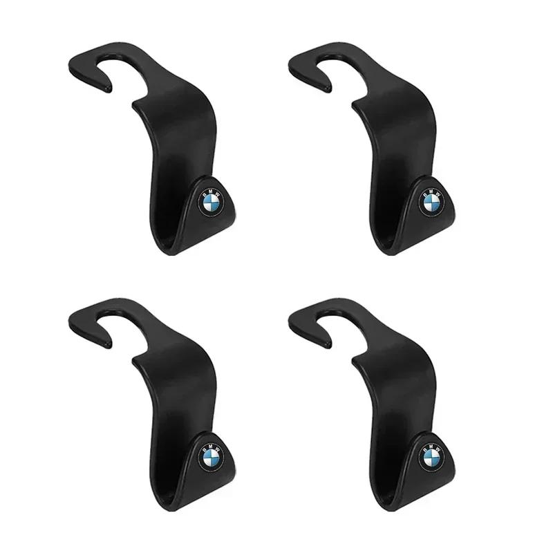 QMBR7 2025 Hots E60 2Pcs Portable Car Seat Back Hooks Accessories For BMW Performance F25 F26 F15 F16 E90 E91 E92 E60 E84 G22 G32 F13