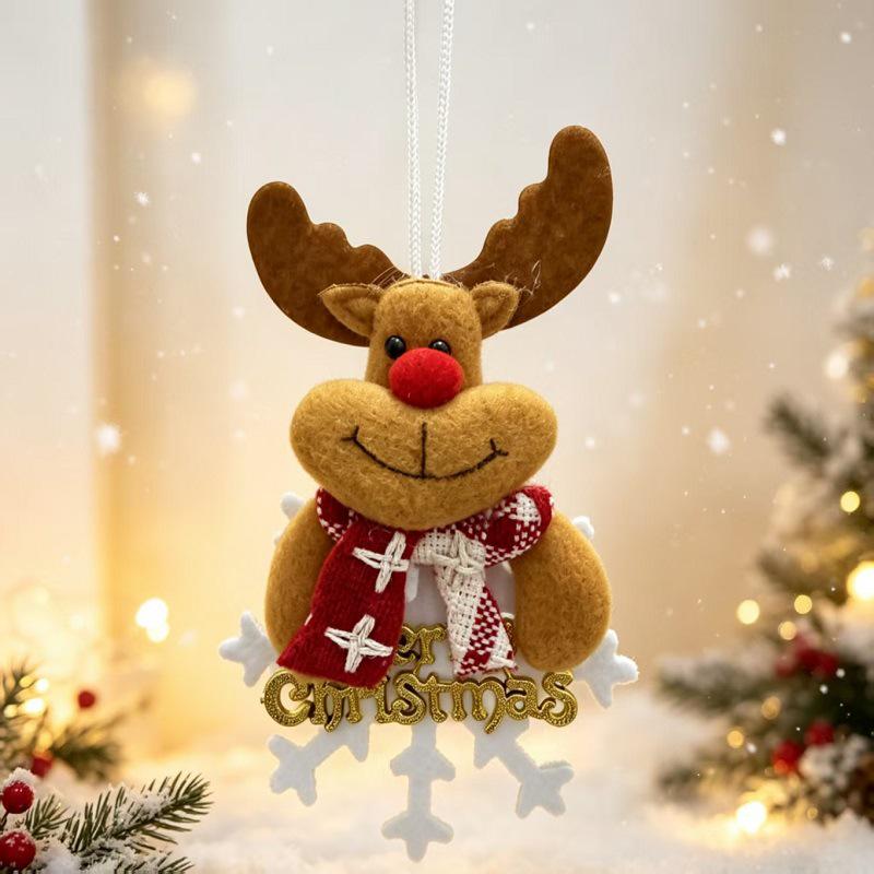 Christmas Fabric Doll Ornaments Collection - Small Hanging Tree Decorations & Gifts