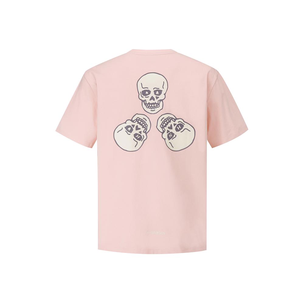 HYDROGEN Uni 3 Skull Graphic Short Sleeve Round Neck