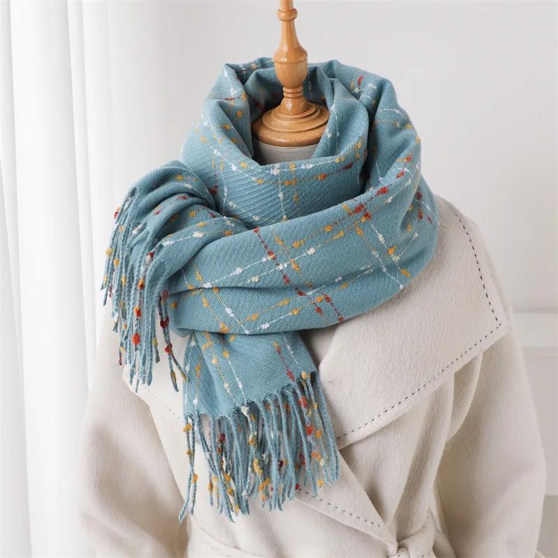 Korean Students Scarf Men Women Autumn Winter Keep Warm Scarves Shawl Fashion Long Thicken Warp Bufanda Poncho Echarpe Pashmina