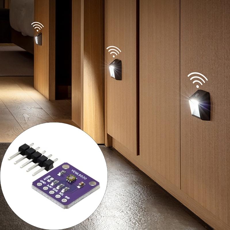 Low Power VEML6030 Ambients Light Sensors Module Featuring Wide Dynamic Ranges for IoT and Portable Electronics Project
