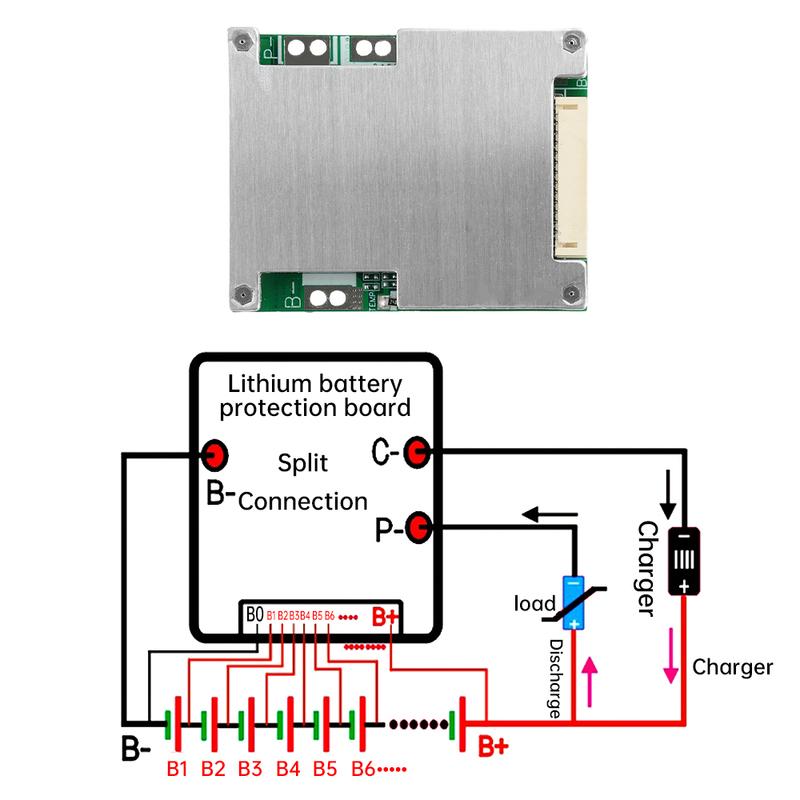 13S 48V Lithium Battery Charging Protection Board Same/Split Port BMS Equalizer Module Temp Control Battery Management System