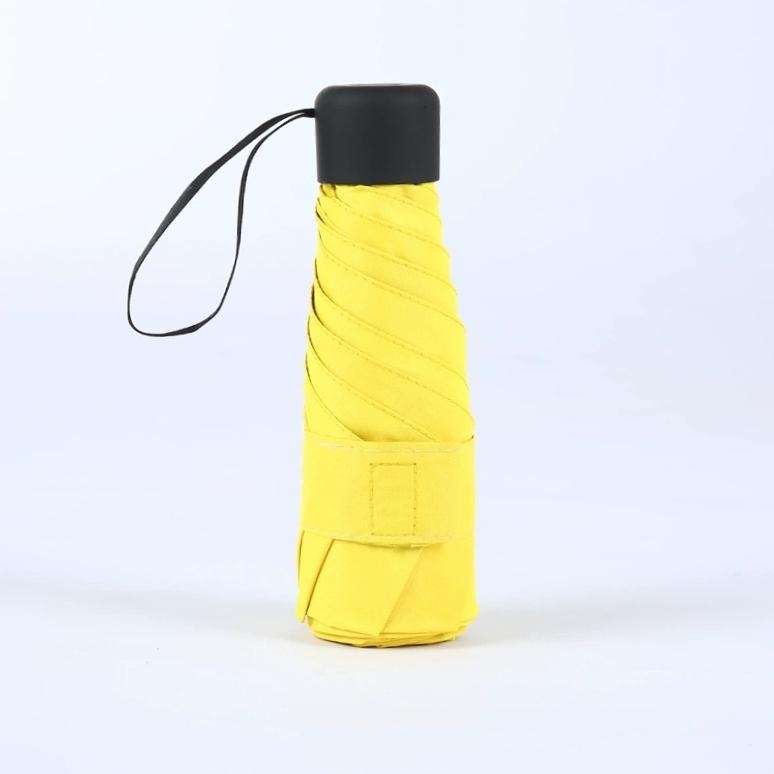 Portable Mini Sun Umbrella Small Pocket Rain UPF50 Travel Umbrella Vinyl Folding Umbrella UV Protection Sun Shade Pocket Parasol