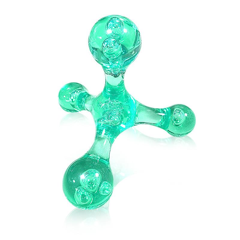 Handheld Crystal Acupressure Roller for Neck, Back, Shoulder, and Sole Massage