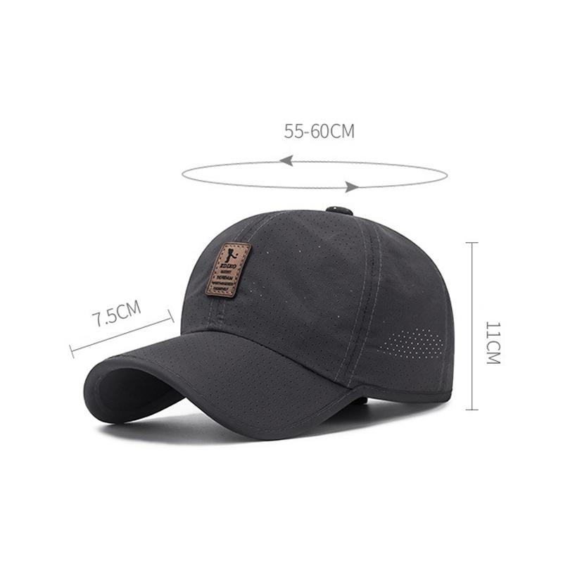 Sunshade Baseball Cap for Men Mesh Quick-Drying Sun Hat Spring Summer Outdoor Sports Panama Snapback Cap Fishing Visor Hats