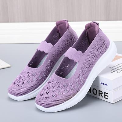 Damen Sneaker Atmungsaktiv Zum Hineinschlüpfen Laufschuhe Mesh Niedriger Schaft Damen Vulkanisierte Schuhe Weiche Sohle Leichte Damenschuhe