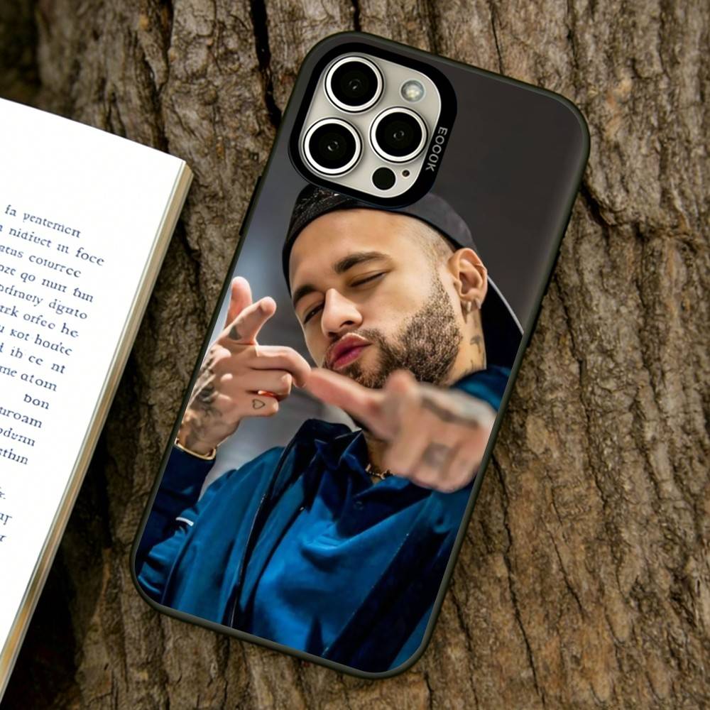Pouzdro na telefon Neymar Pro iPhone 17,16,15,14,13,12,11 Plus,Pro Max,XS,Barevný postříbřený vnitřní kryt