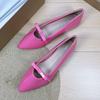 Fashion Butterfly Flat Shoes for Women Spring and Autumn 2025 Mary Jane Shallow Mouth French Retro Pointed Toe Plus Size Women's Shoes