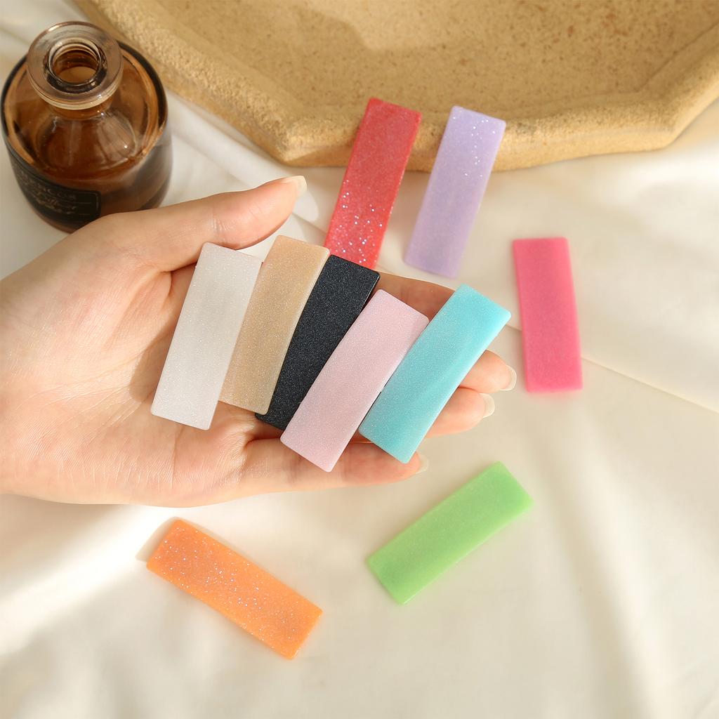 10pcs Glitter Sparkle Hair Clips for Girls Square Hair Clips Curly Hair Pin Clips for Hairstyle Hair Accessories