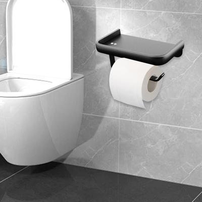 Porta Servilletas Organizador de Toallas Montaje en Pared Almacenamiento Sin Taladro Ahorro de Espacio Aluminio Rollo de Papel