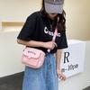 Adorable Simple Nylon Crossbody Bag For Girls In Black Pink Cream Blue Green