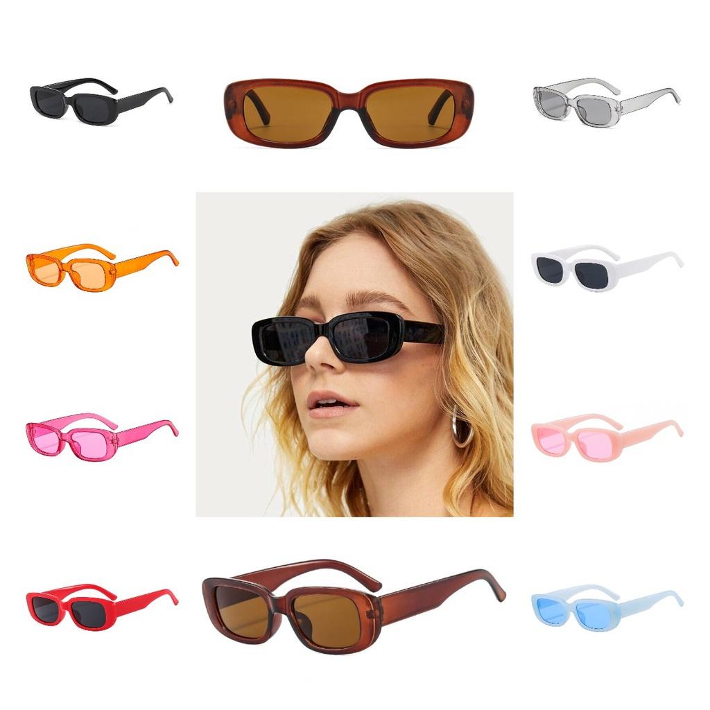 Trendy Candy-colored Square Sunglasses For Outdoor Activities And Fashion Dressing