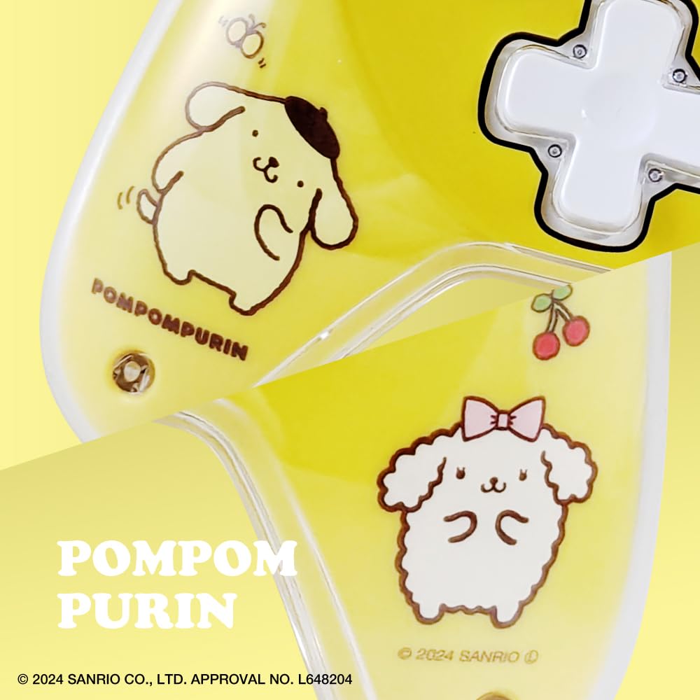 Allone Wireless Game Controller Sanrio Characters Pompompurin X 6 X Compatible with EL Yellow Both Wired and Wireless Available Push Character Cute