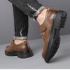 Casual Leather Shoes Fashion Trend Versatile Men's Shoes Soft Sole Breathable Light Luxury Simple and Comfortable Business Tooling Shoes