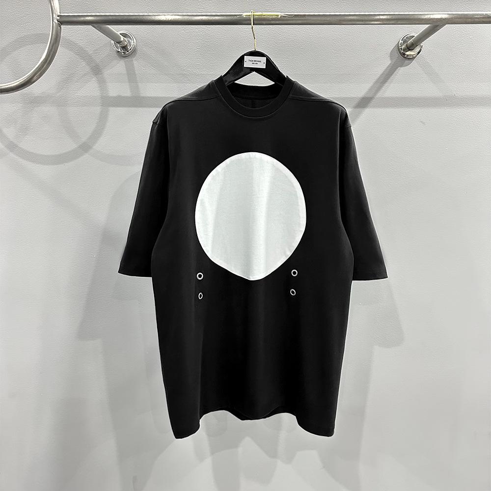 

SUBHUMAN Мужская футболка свободного кроя в европейском и американском стиле, черно-белая, с перфорацией - короткий рукав Medium чёрный