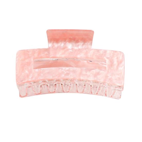 Złoty spinki do włosów z ząbkami zapobiegającymi ślizganiu, z nadrukiem serca pantery, seria różowa, średni rozmiar, do tyłu głowy, spinka do włosów rekin, mocny chwyt, akcesorium do włosów
