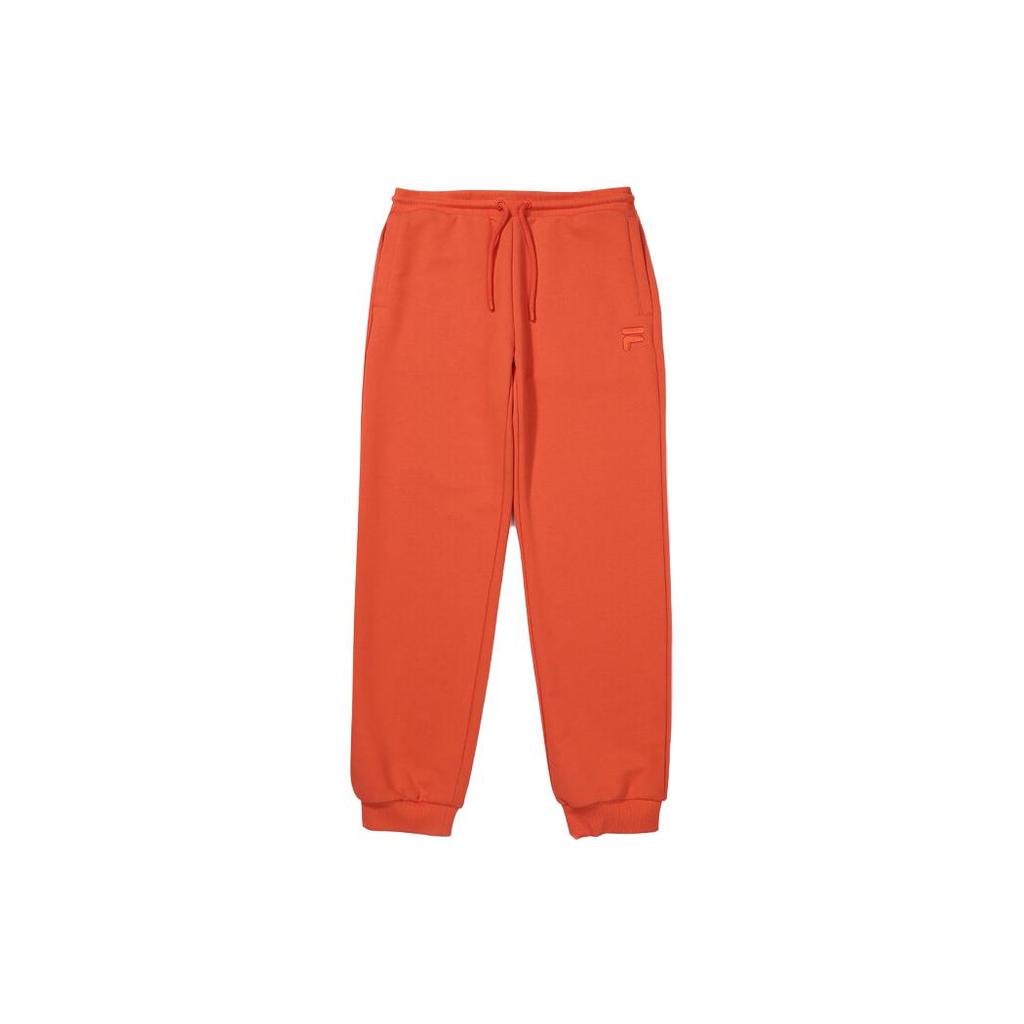 New FILA Knitted Sweatpants Men's Orange FS2FPF3102XOED
