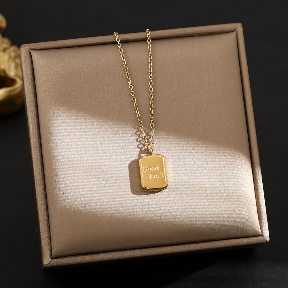 Colier din Oțel Titan Placat cu Aur de 18K, Lanț Claviculă de Înaltă Calitate pentru Femei - Bijuterii care nu se Decolorează