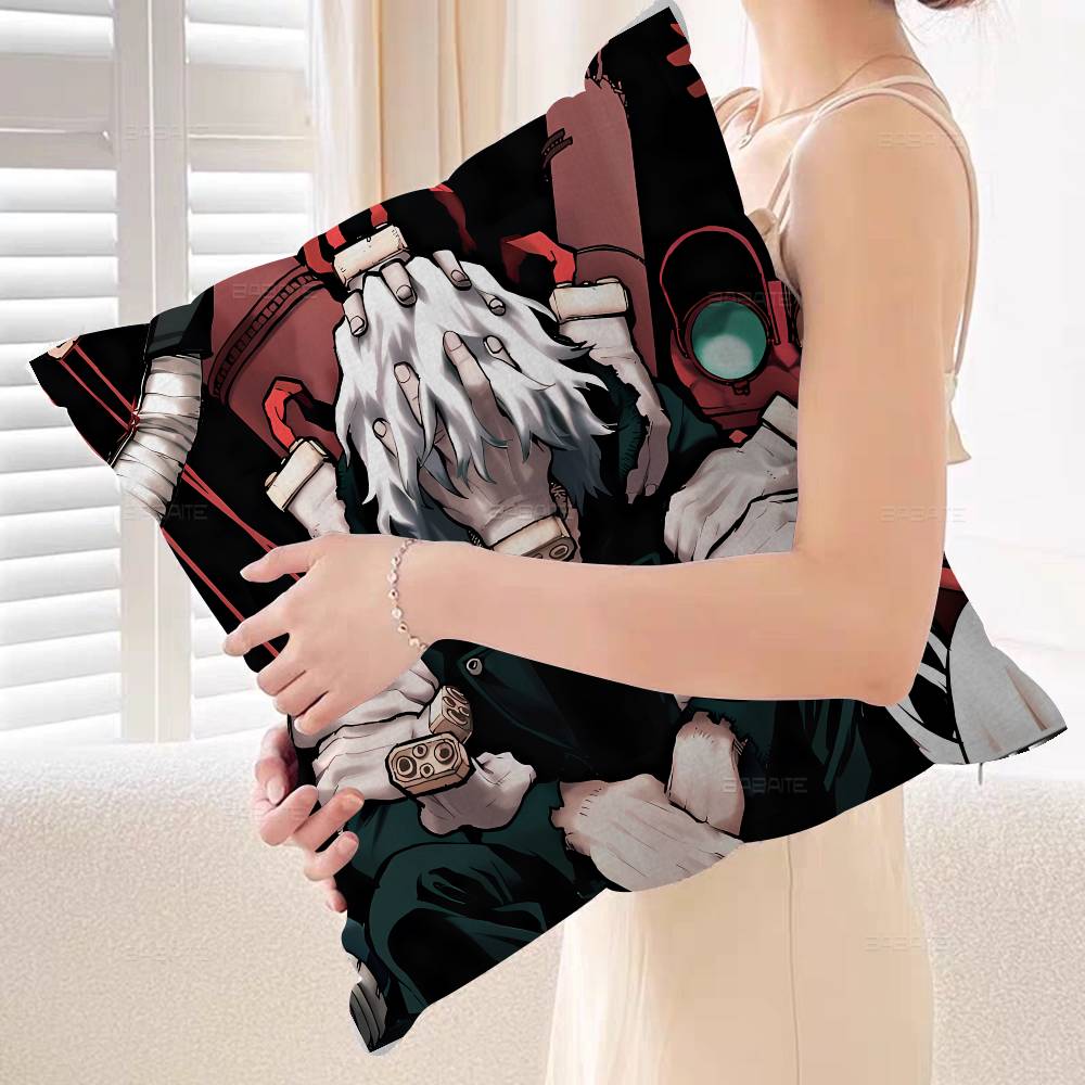 Cartoon Character Tomura Shigaraki Personalized Pillow Cover Kids Bedroom Wild Party Decor Pillowcase kid Birthday shower Gift