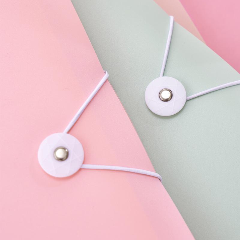 A4 Transparent Multi-Layer Binder with Insert Pages for Student Papers - Morandi Loose-Leaf Storage Folder