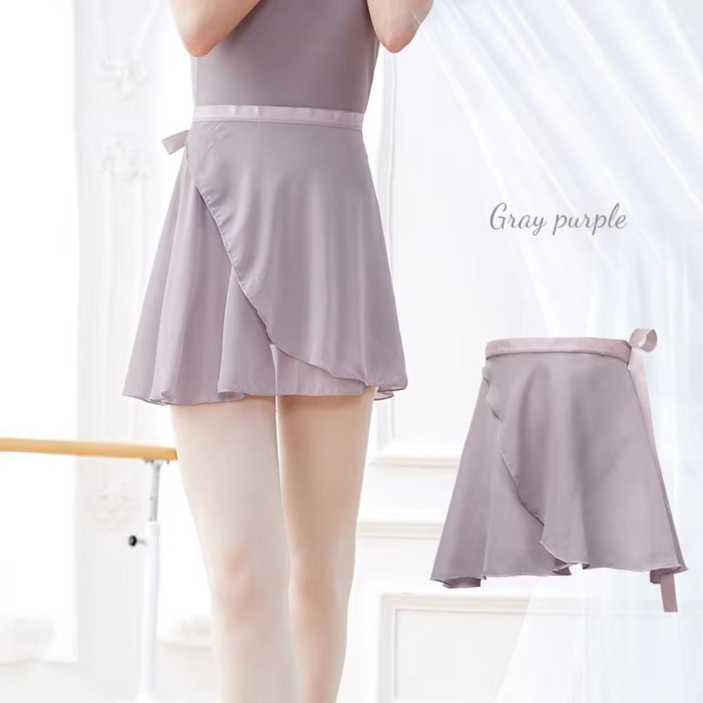 New Lace-up Ballet Skirts Chiffon Solid Color Leotards Skirt Dance Skirts Women