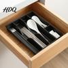 Box na příbory do zásuvky Organizér na příbory Vícekomorový plastový podnos na příbory Držák místa do kuchyně Šetřící místo Odolný podnos Domácí nádobí