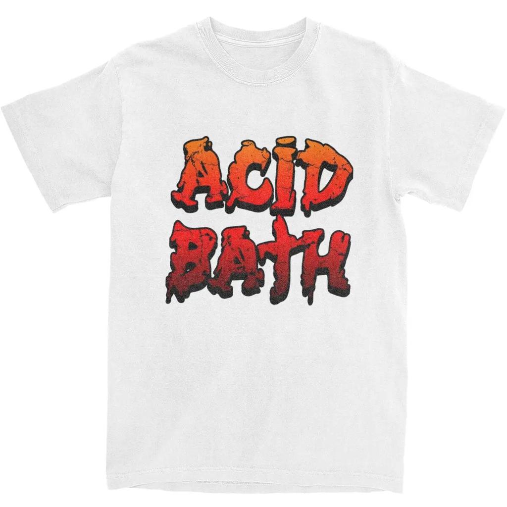 Funny Acid Bath T-Shirts Men Women's Cotton Sludge Metal Band Tee Shirt Graphic Printed Clothing