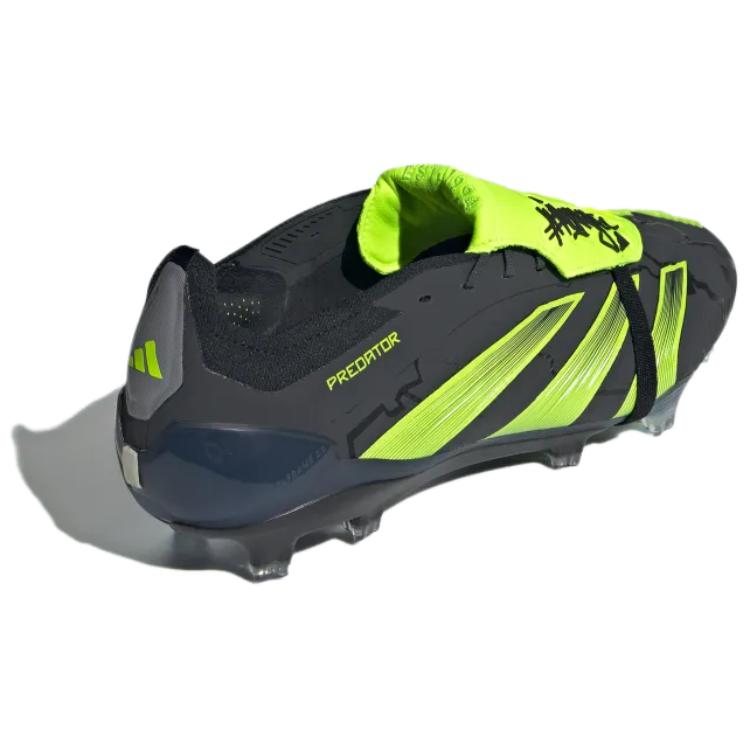 Adidas #MerkyFC X Predator Elite Foldover Tongue FG Black Lucid Lemon Unisex Sneakers Core-Black Cloud-White ID8877