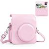 [Kinokoo] Instax Mini 13/12 Case, Detachable Top Cover & Photo Pocket on Back (Candy Pink)