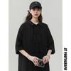 New Chinese Style Long Sleeved Shirt With Button Closure For Men'S Spring And Autumn Designs, Oversized Tang Style Shirt, High-End Hanfu Taoist Robe