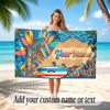 Personalized Name Designs Theme Soft Beach Towel Personalized Custom Name Text Towel Portable for Beach Pool Travel