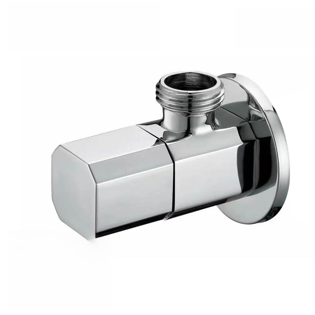 1/2'' European Triangle Valve Hot and Cold Water Stop Universal Retro Angle Valves All Copper Toilet Bathroom