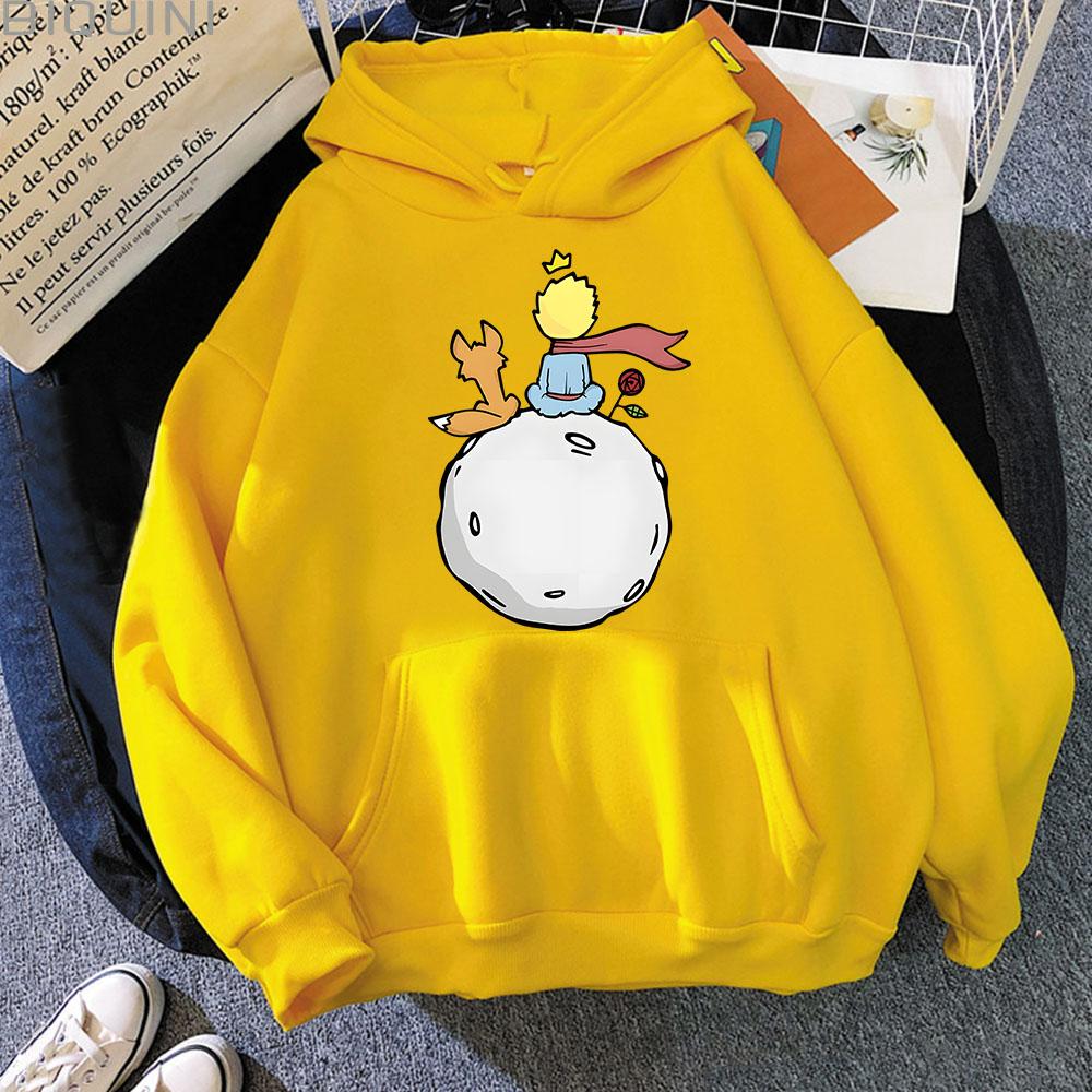 Little Prince Men's Women's Long Sleeves Hot Sales Movie Sweatshirts Unisex Harajuku Warm Hoody Fashion Casual Hoodies Cartoon