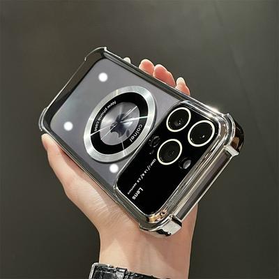 Luxury Wireless Charge Magsafe Shockproof Phone Case For iPhone 14 13 12 11 Pro Max Plus Transparent Magnetic Bumper Cover