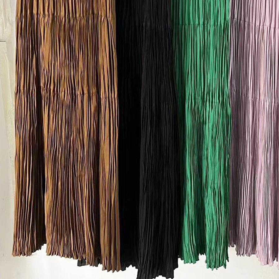 High-End Sleeveless Summer Pleated Skirt for Women