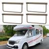 2/4/6Pcs RV Shoe Storage Aluminum Alloy Foldable RV Shoe Holder Rack Space Saving Camper Wall Mounted Rack for Traveling Camping