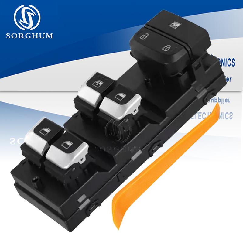 93571-H0100CA Front Left Window Lefter Control Switch with Red Light For Kia For Rio 2017 2018 93571-H0100 93571-H0100CA