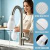 Wasserhahnfilter Baumwollsocken Feinfaser-Baumwollreiniger mit Sediment-Barriere-Schicht Wiederverwendbarer Wasserhahn-Wasserfilter gegen Kalk